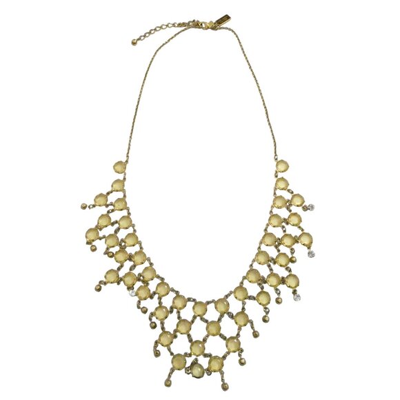 KATE SPADE Crystal mesh bib necklace - Picture 1 of 4
